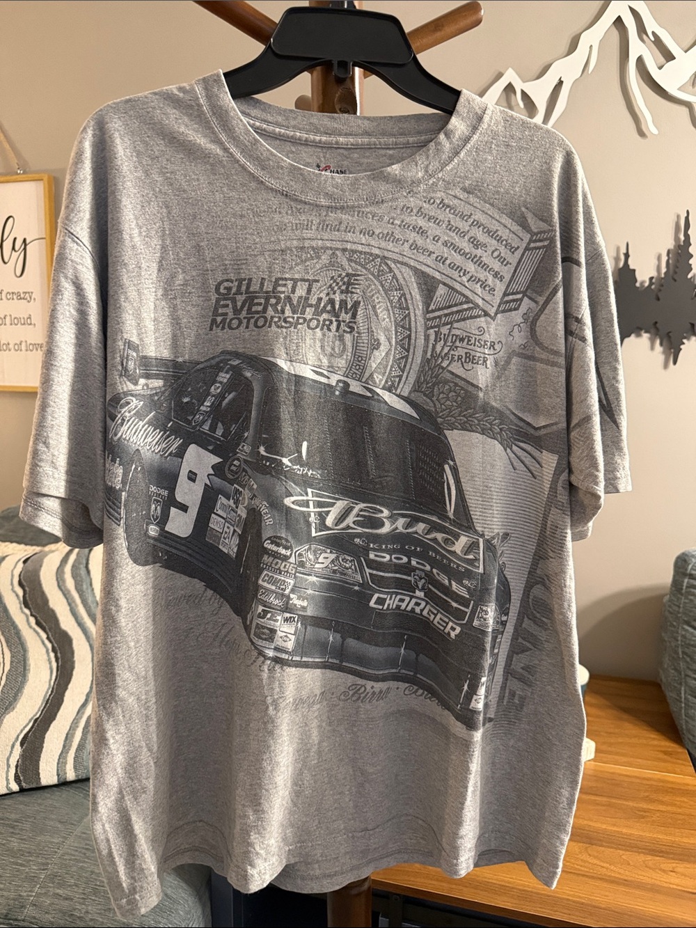 Kasey Kane AOP Vintage T-Shirt - NASCAR
